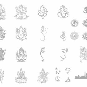 Religious symbols frosted